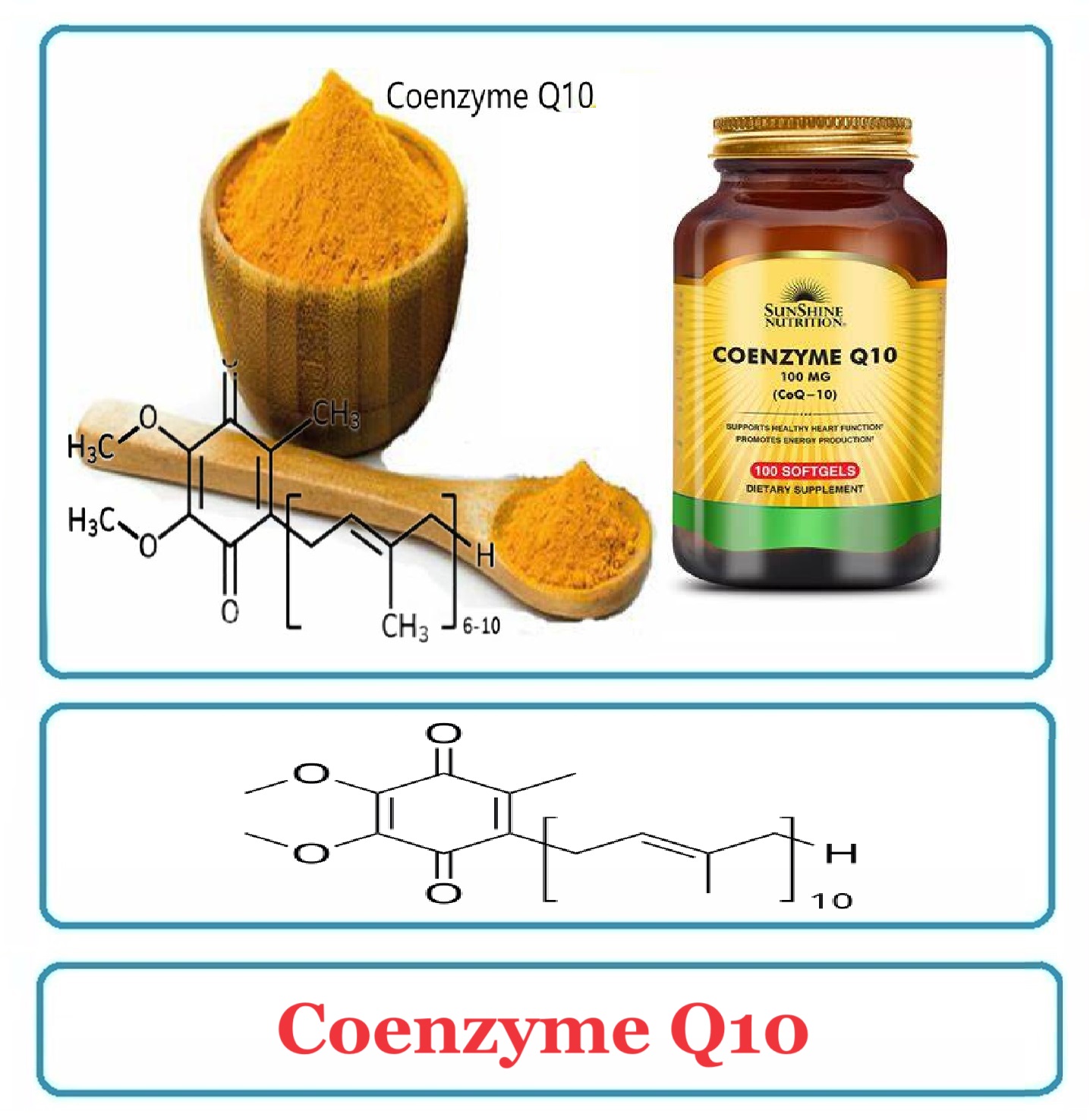 100% Pure Coenzyme Q10